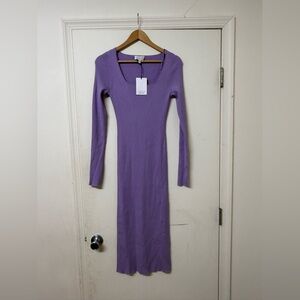 & Other Stories Lavender Long Sleeve Dress
